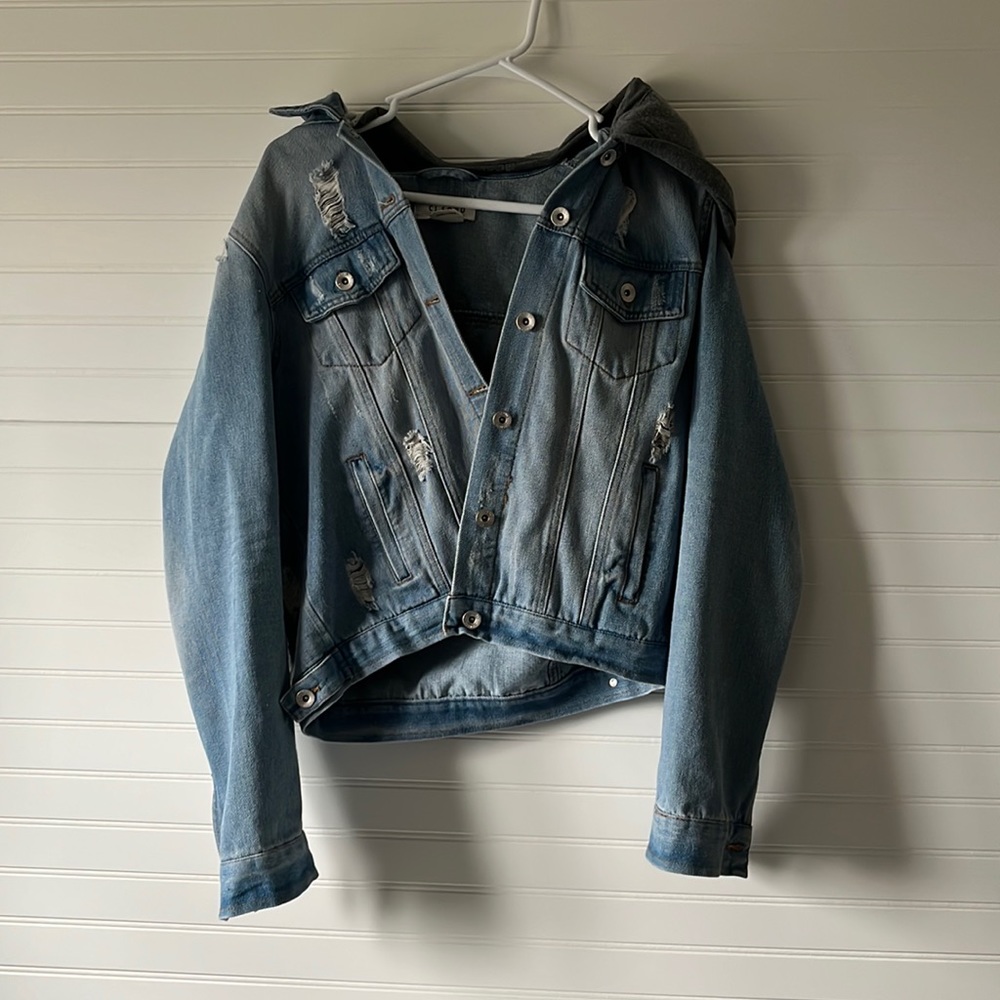 Hooded Jean Jacket